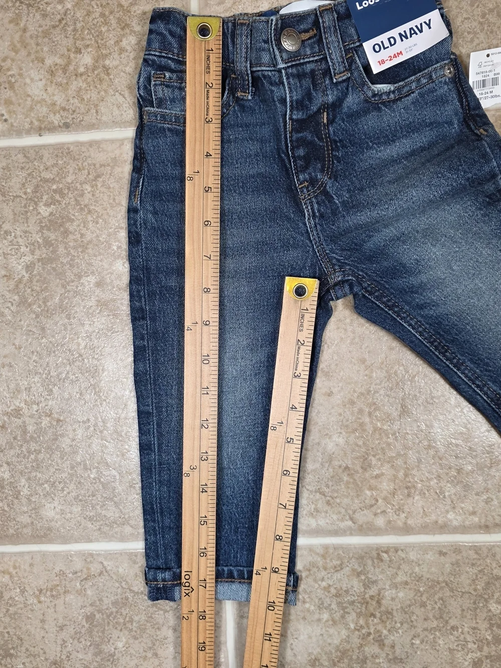 Old Navy NWT Toddler Loose Fit Jeans 18-24M